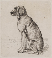 KG 08002
<br/>
Zittende hond
<br/>
<em>Troostwijk, Wouter Johannes van (1782-1810)</em>